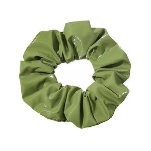 PVC scrunchies in avocado